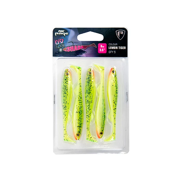 Fox Rage Slick Shad Lemon Tiger Ultra UV Packs 5pcs (3 Reviews) 1 Fox Rage Slick Shad Lemon Tiger Ultra UV Packs 5pcs (3 Reviews)